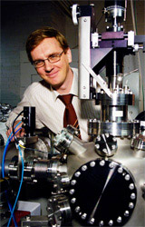 Professor Kai Nordlund of the University of Helsinki who verified the research of the University of Huddersfield's Dr Graeme Greaves into gold nanoparticles sputtering yield.