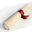 graduation scroll
