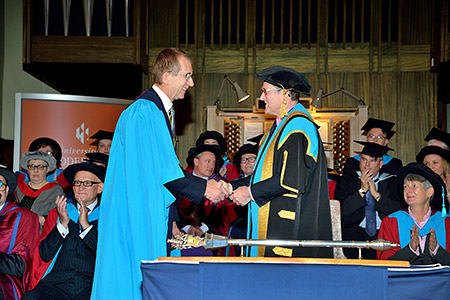 Former Kirklees Council CEO receives university honorary award