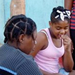 East Caribbean woman and girl