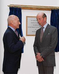 His Royal Highness The Duke of Kent opens the University's new Creative Arts Building