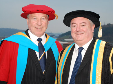 Graham Leslie and Professor Bob Cryan