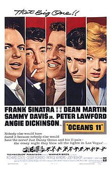 Image of the poster for the film Oceans 11