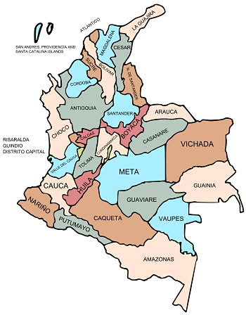 Map of Colombia