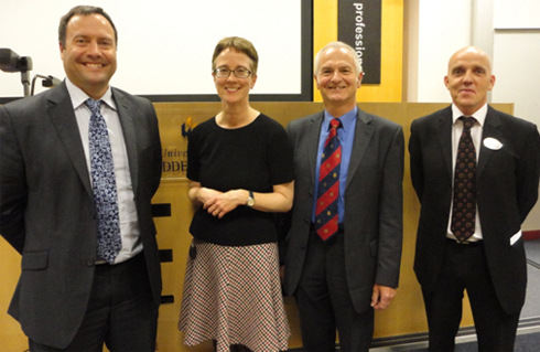 From left to right: Dr Andrew Lockey, Dr Mary Kiely Dr David Pitcher, Mr Graham Ormrod