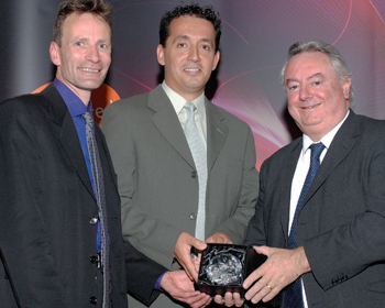 Professor Bob Cryan, Andrew Collett and Nik Georgopoulos