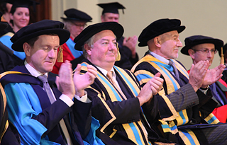 Dean Hoyle, Professor Bob Cryan and Sir Patrick Stewart