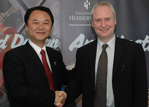 Mr Bin Yuan with Professor Andrew Ball