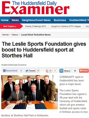 Huddersfield Examiner article