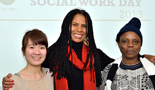 Lihn Dinh, Professor Adele Jones and Limota Goroso Giwa