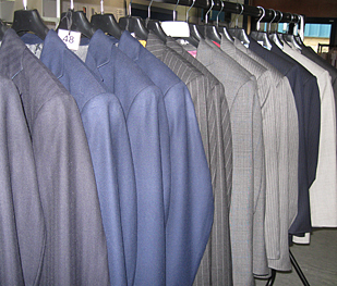 Row of suits