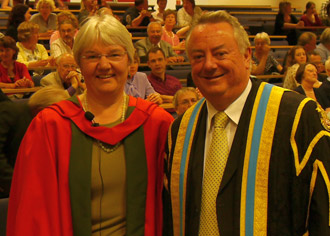 Professor Liz Towns-Andrews and Professor Bob Cryan