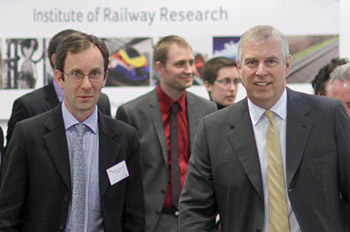 Professor Simon Iwnicki and HRH The Duke of York