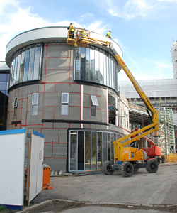 Learning and Leisure Centre during construction