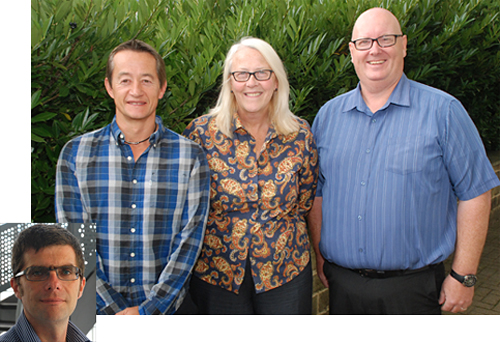 Andrew Bland, Annie Topping and Andrew Sutton and Stephen Prescott