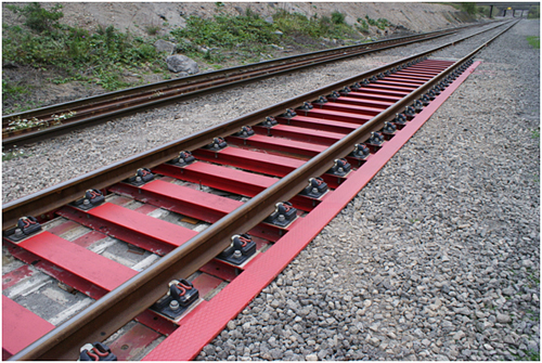 Innovative steel-track construction by Tata-Steel prototype from previous EU project INNOTRACK