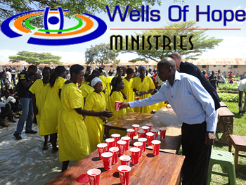 Wells of Hope with children of imprisoned parents in Uganda
