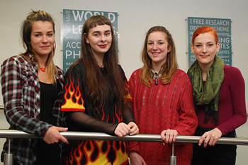 The students who helped Josie Capel, Charlotte Cullen, Kashika Ashley-Cooper and Elin Humphreys. 