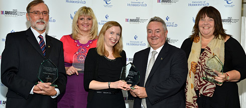 Professor Adrian Wood, Lisa Jeffries, Emily Rye, Professor Bob Cryan and Dr Julia Meaton