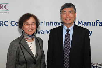 Professor Xiangqian Jane Jiang from the University of Huddersfield and Professor Li Peigen from the Huazhong University of Science and Technology