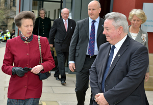 HRH The Princess Royal with Professor Bob Cryan