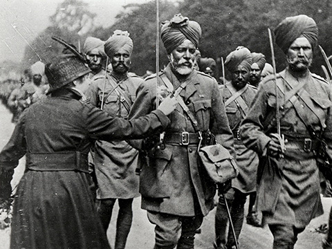 Sikh soldiers in WW1