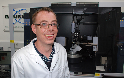 Professor Craig Rice in the X-Ray Diffraction laboratory