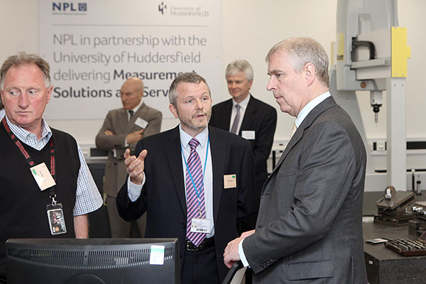 HRH The Duke of Yorks visits NPL in the University's 3M Buckley Innovation Centre