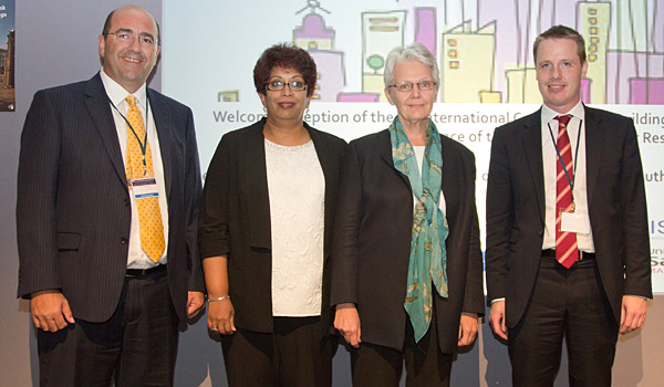 Professor Mike Kaglioglou, Professor Dilanthi Amaratunga, Ms Margareta Wahlström and Professor Richard Haigh