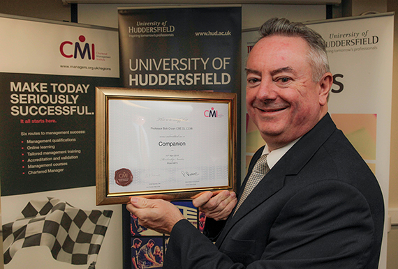 Professor Bob Cryan - Companion of the Chartered Management Institute