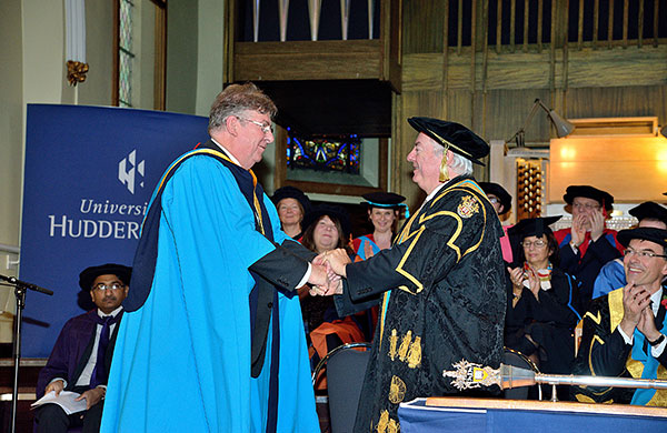 Professor Ian Gow OBE receives his honorary