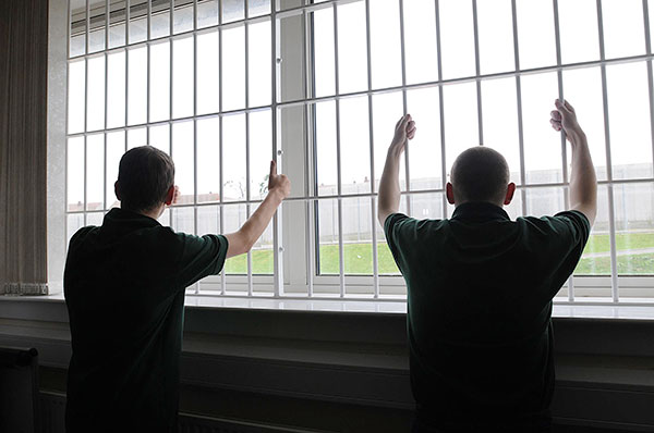 Young offenders behind bars