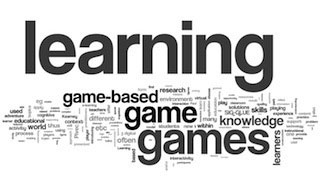 Learning game technology word cloud