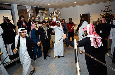 Qatari students celebrate National Day