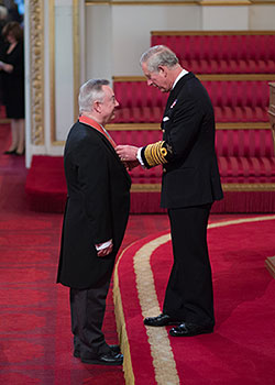 Bob Cryan receives his CBE