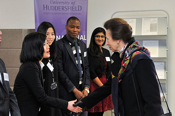 HRH The Princess Royal meeting with the international students