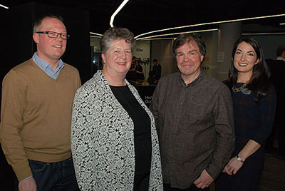 Professor Dan McIntyre, Professor Lesley Jeffries, Brendan Gunn and Dr Jane Lugea

