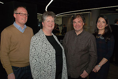 Professor Dan McIntyre, Professor Lesley Jeffries, Brendan Gunn and Dr Jane Lugea

