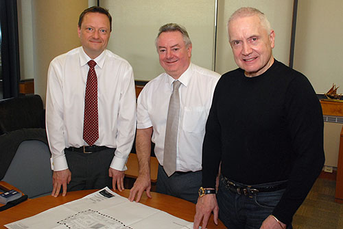 Jason McCartney, Professor Bob Cryan and Alan Lewis