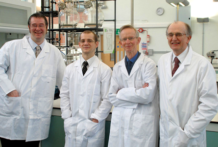 Dr Nick Powles, Dr Matt Stirling, Professor John Atherton and Professor Mike Page