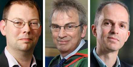 Dr Philip Thomas, Dr Pete Sanderson and Dr Kevin Orr