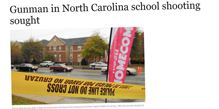 school shooter crime scene