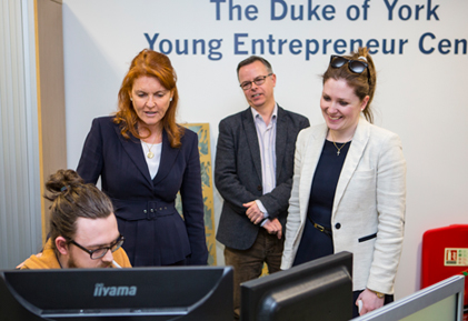 The Duchess at the Young Entrepreneur Centre