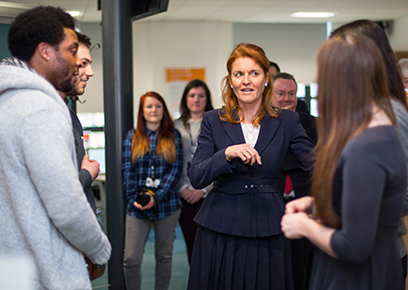 The Duchess with students