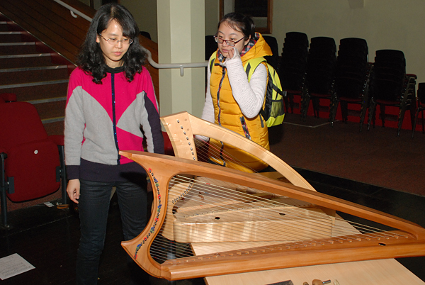 Students with harps
