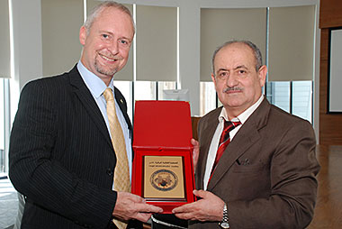 Professor Andrew Ball and Professor Mosa al-Mosawe