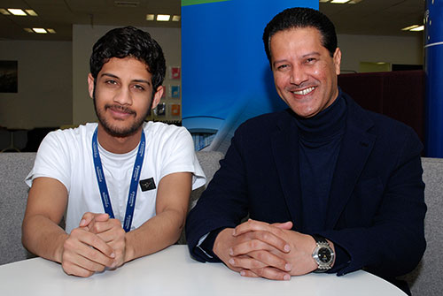 Abdulrahman with his son, Mohamed Abdulrahman