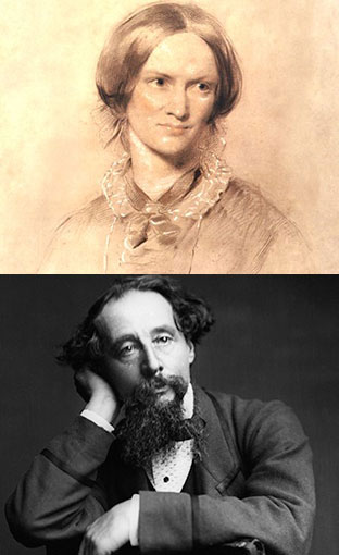 Charlotte Brontë and Charles Dickins