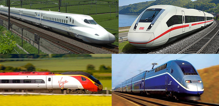 Trains from different countries