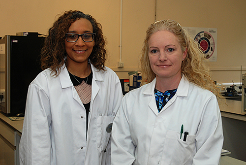 PhD researcher Tanya Swaine and Dr Laura Waters